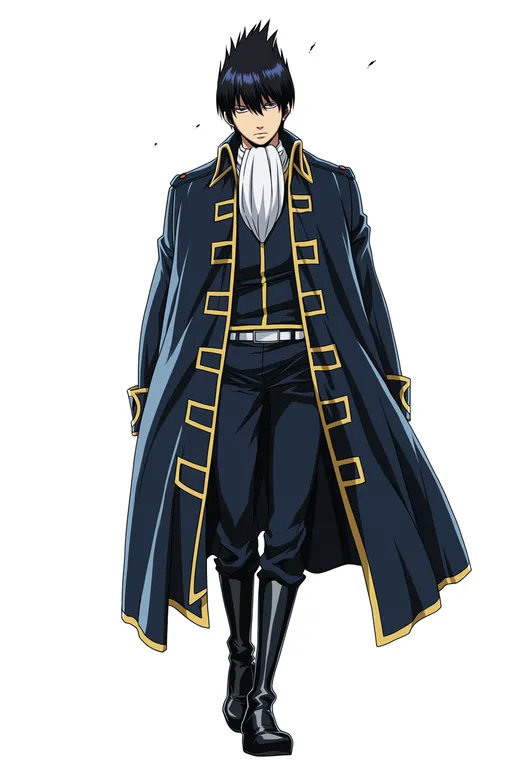 masterpiece, best quality, score_7, safe, gintama, solo, simple background — by k3scat, made with ComfyUI