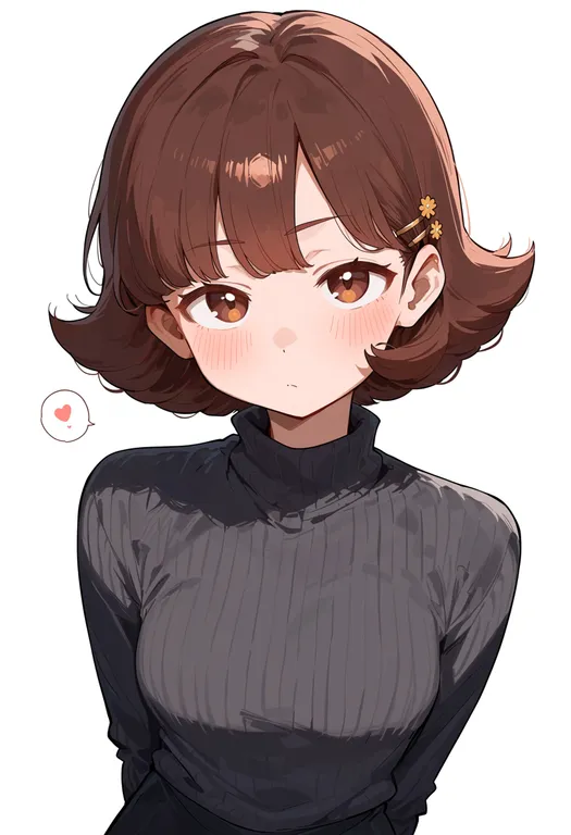 masterpiece, best quality, score_7, safe, nonohara akane, solo, upper body, simple background — by k3scat, made with ComfyUI