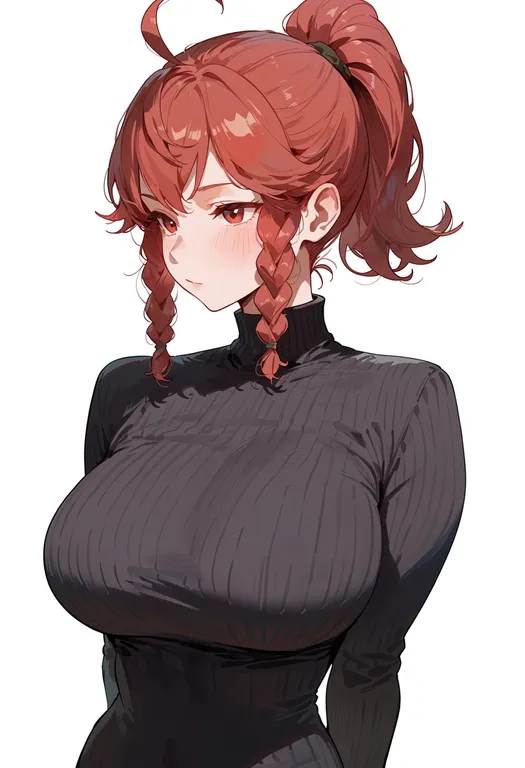 masterpiece, best quality, score_7, safe, anna (fire emblem), fire emblem, solo, upper body, simple background — by k3scat, made with ComfyUI