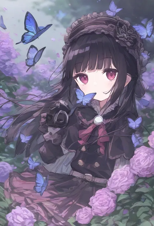 masterpiece, best quality, general, butterfly, 1girl, solo — by k3scat, made with ComfyUI