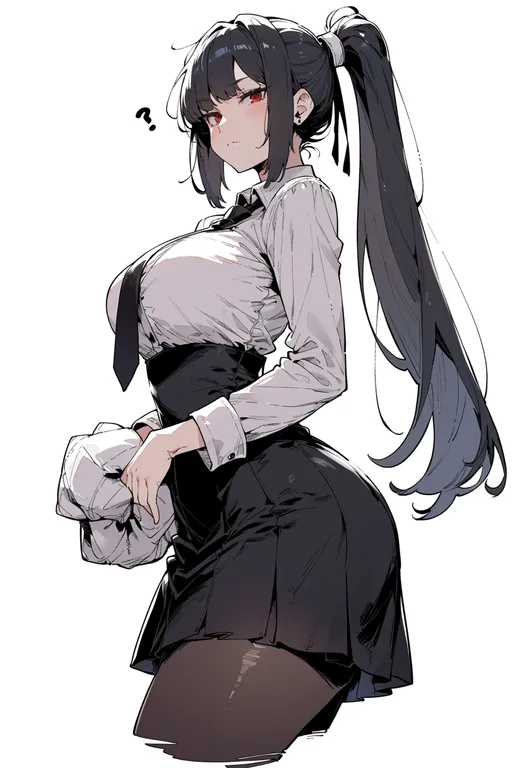 masterpiece, best quality, score_7, safe, guilty gear x, solo, simple background — by k3scat, made with ComfyUI