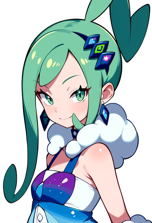 masterpiece, best quality, score_7, safe, lisia (pokemon), pokemon, solo, upper body, simple background — by k3scat, made with ComfyUI