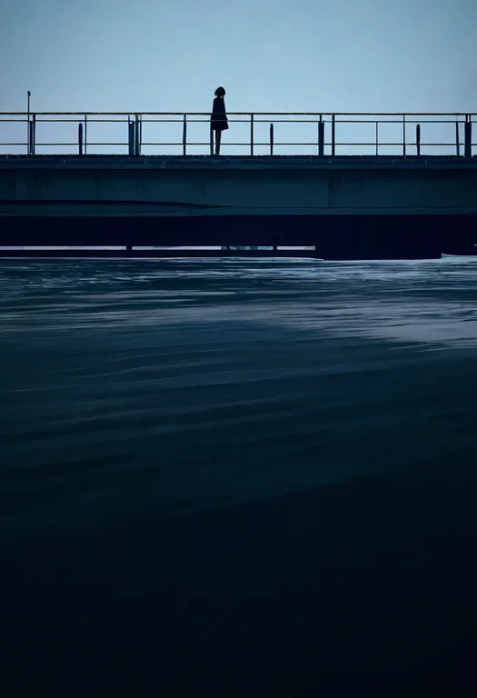 masterpiece, best quality, newest, absurdres, highres, safe, bridge, 1girl, solo — by k3scat, made with ComfyUI