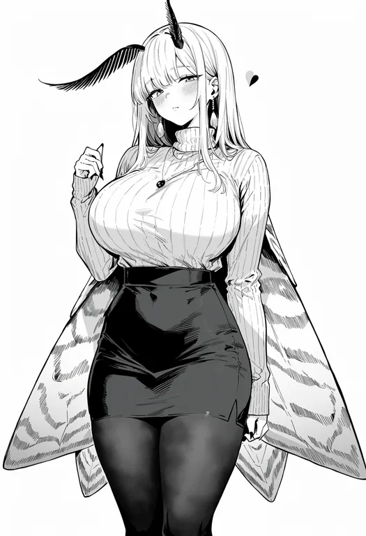 masterpiece, best quality, score_7, safe, moth girl, 1girl, solo, simple background — by k3scat, made with ComfyUI