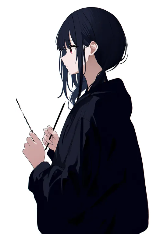 masterpiece, best quality, newest, absurdres, highres, safe, drawing, 1girl, solo, simple_background — by k3scat, made with ComfyUI