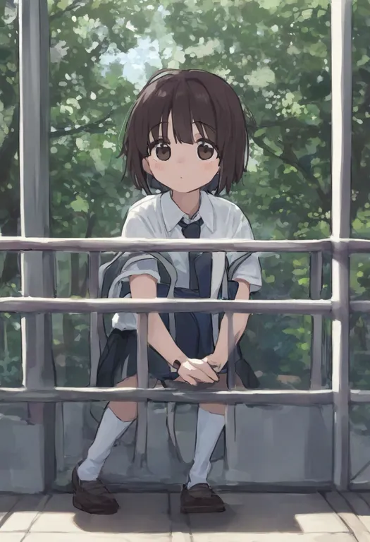 masterpiece, best quality, general, school, 1girl, solo — by k3scat, made with ComfyUI
