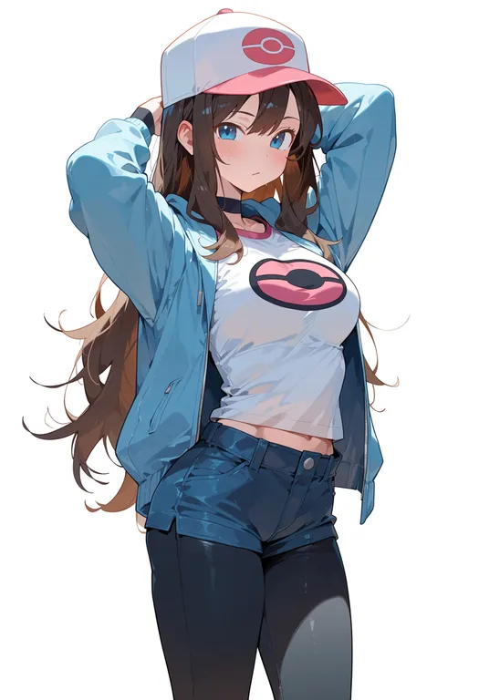 masterpiece, best quality, score_7, safe, pokemon bw2, solo, simple background — by k3scat, made with ComfyUI