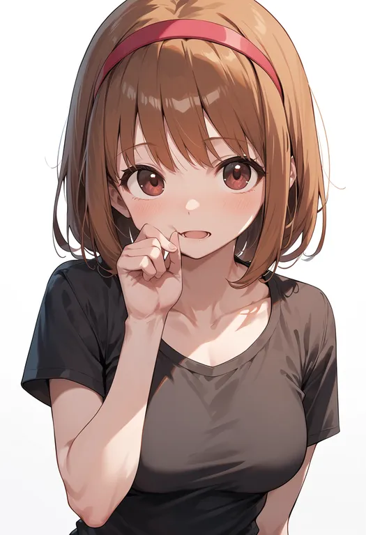 masterpiece, best quality, score_7, safe, tsukimiya ayu, solo, upper body, simple background — by k3scat, made with ComfyUI