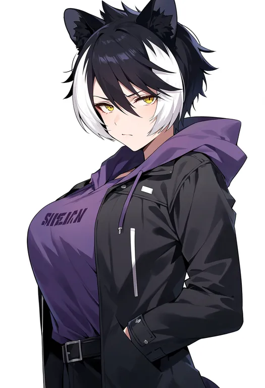 masterpiece, best quality, score_7, safe, kageyama shien, solo, upper body, simple background — by k3scat, made with ComfyUI
