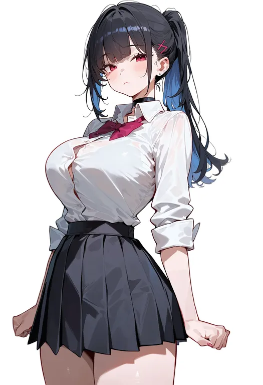 masterpiece, best quality, score_7, safe, toga, 1girl, solo, simple background — by k3scat, made with ComfyUI