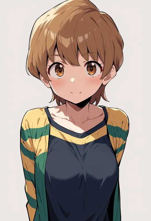 masterpiece, best quality, score_7, safe, fujimura taiga, solo, upper body, simple background — by k3scat, made with ComfyUI