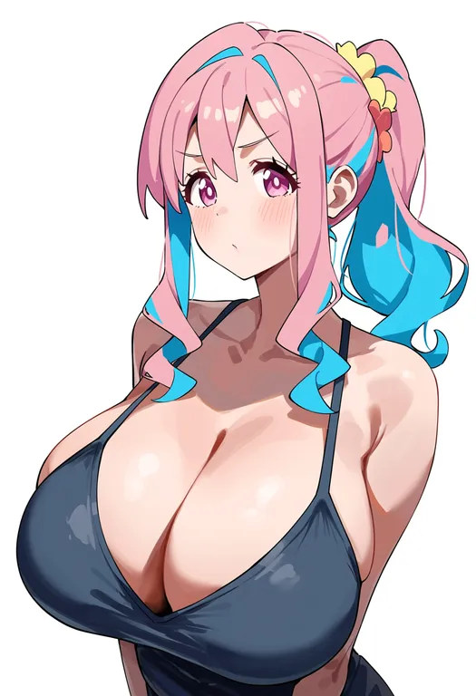 masterpiece, best quality, score_7, safe, hozuki kaede, solo, upper body, simple background — by k3scat, made with ComfyUI