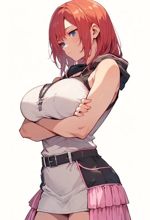masterpiece, best quality, score_7, safe, kingdom hearts 358/2 days, solo, simple background — by k3scat, made with ComfyUI