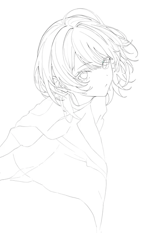 masterpiece, best quality, newest, absurdres, highres, safe, colored_lineart, 1girl, solo — by k3scat, made with ComfyUI