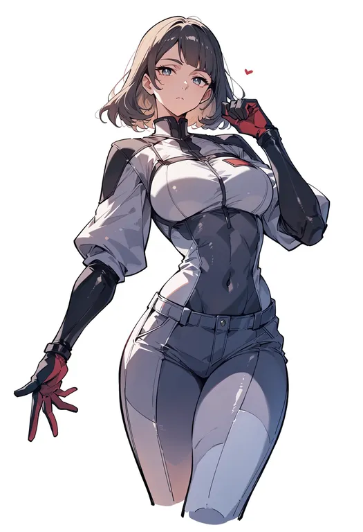masterpiece, best quality, score_7, safe, gundam tekketsu no orphans, solo, simple background — by k3scat, made with ComfyUI
