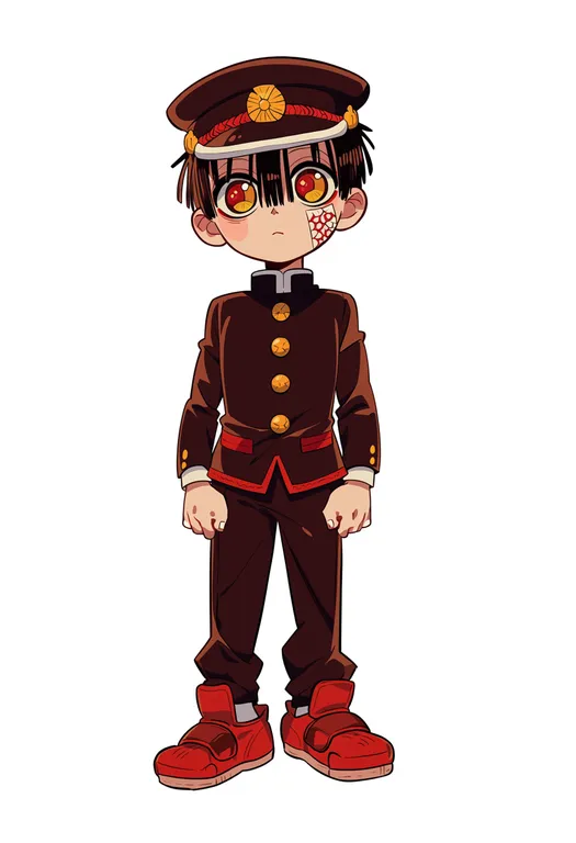 masterpiece, best quality, score_7, safe, jibaku shounen hanako-kun, solo, simple background — by k3scat, made with ComfyUI