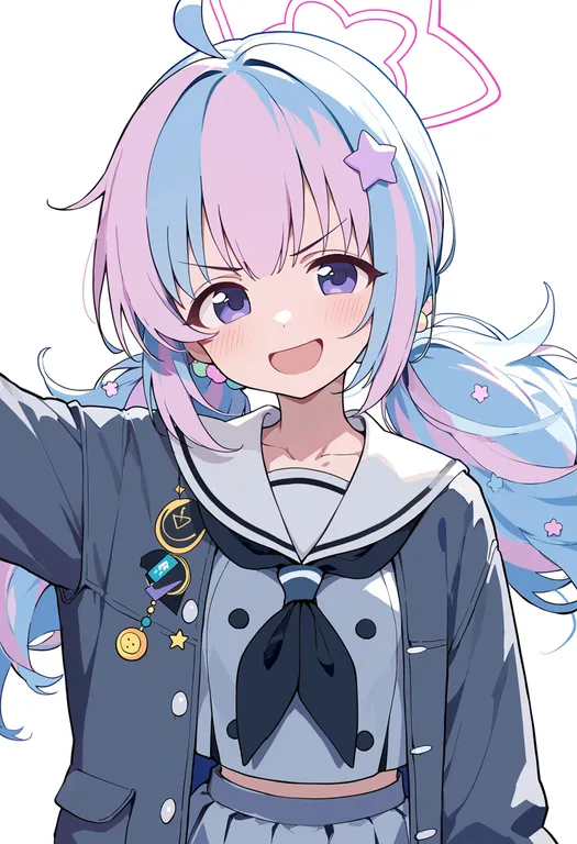 masterpiece, best quality, score_7, safe, reisa (magical) (blue archive), blue archive, solo, upper body… — by k3scat, made with ComfyUI
