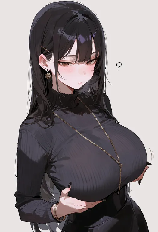 masterpiece, best quality, score_7, safe, black tea, 1girl, solo, upper body, simple background — by k3scat, made with ComfyUI
