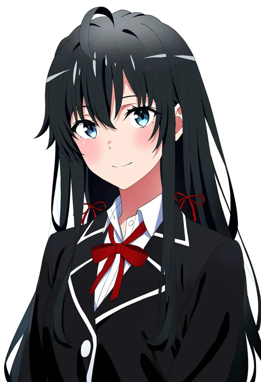 masterpiece, best quality, newest, absurdres, highres, safe, yukinoshita_yukino, solo, upper_body, simple_background — by k3scat, made with ComfyUI