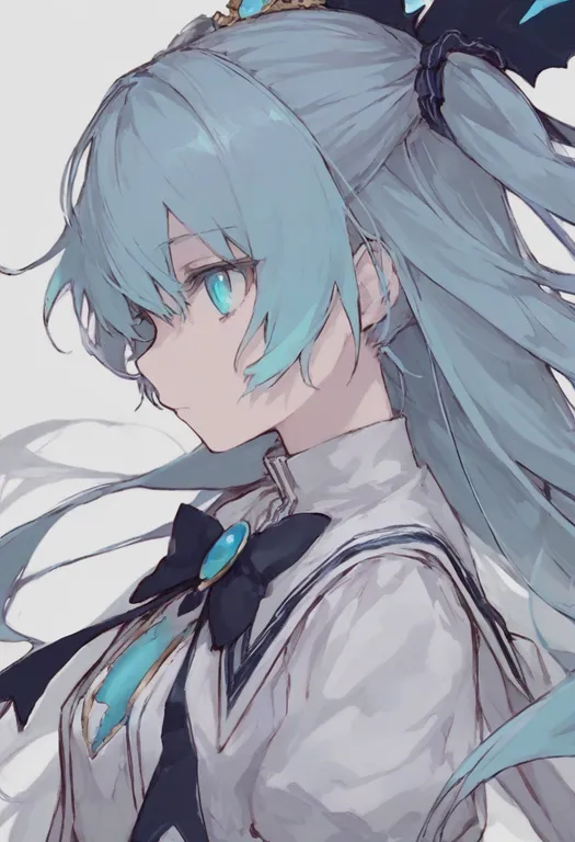 masterpiece, best quality, general, hikari (arcaea), arcaea, solo, upper body, simple background — by k3scat, made with ComfyUI