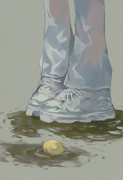 masterpiece, best quality, general, puddle, 1girl, solo, simple background — by k3scat, made with ComfyUI