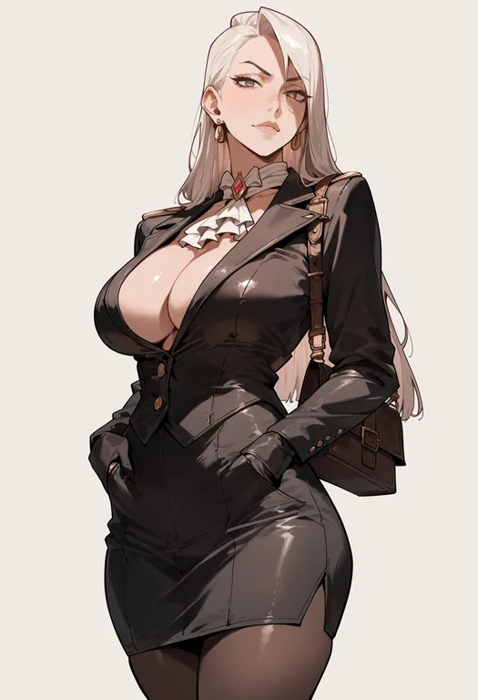 masterpiece, best quality, score_7, safe, the great ace attorney, solo, simple background — by k3scat, made with ComfyUI