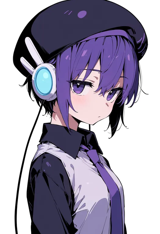masterpiece, best quality, score_7, safe, utane uta, solo, upper body, simple background — by k3scat, made with ComfyUI