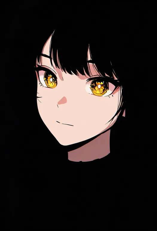 masterpiece, best quality, newest, absurdres, highres, safe, yellow_pupils, 1girl, solo, portrait, simple_background — by k3scat, made with ComfyUI