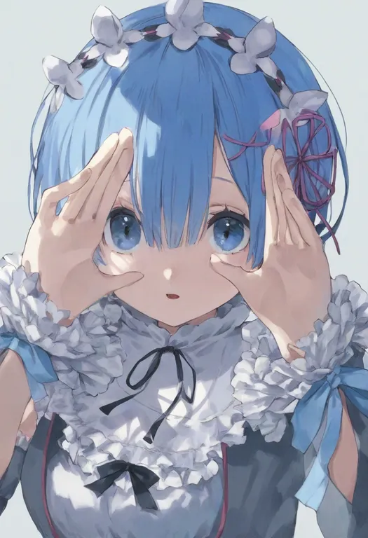 masterpiece, best quality, general, rem (re:zero), re:zero kara hajimeru isekai seikatsu, solo, upper body… — by k3scat, made with ComfyUI