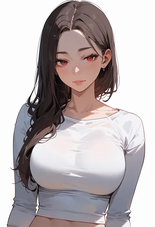 masterpiece, best quality, score_7, safe, raspberry, 1girl, solo, upper body, simple background — by k3scat, made with ComfyUI