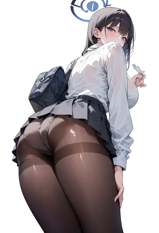 masterpiece, best quality, score_7, safe, comiket 105, solo, simple background — by k3scat, made with ComfyUI
