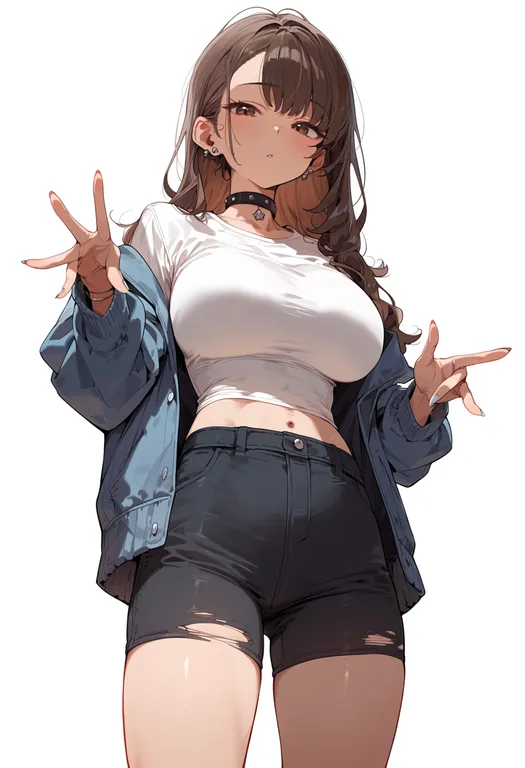 masterpiece, best quality, score_7, safe, tokyo 7th sisters, solo, simple background — by k3scat, made with ComfyUI