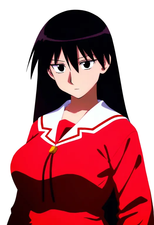 masterpiece, best quality, newest, absurdres, highres, safe, sakaki_(azumanga_daioh), azumanga_daioh, solo, upper_body… — by k3scat, made with ComfyUI