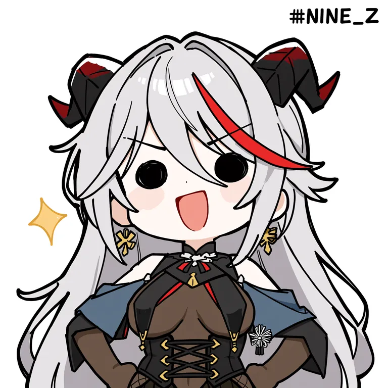 masterpiece, best quality, newest, highres, year 2025, <lora:sanye_v1:1> 1girl, :d, chibi, chibi only… — by 💤💤💤, made with ComfyUI