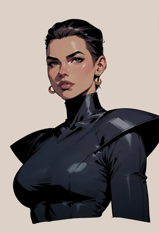 masterpiece, best quality, score_7, safe, storm (x-men), x-men, solo, upper body, simple background — by k3scat, made with ComfyUI