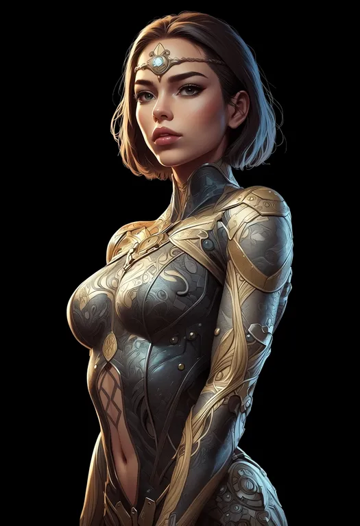 masterpiece, best quality, score_7, safe, the world (stand), solo, upper body, simple background — by k3scat, made with ComfyUI
