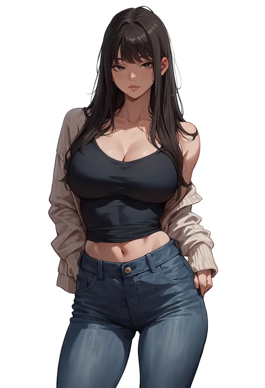 masterpiece, best quality, score_7, safe, presence (album), solo, simple background — by k3scat, made with ComfyUI