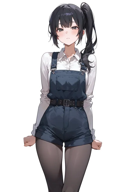 masterpiece, best quality, score_7, safe, shirobako, solo, simple background — by k3scat, made with ComfyUI