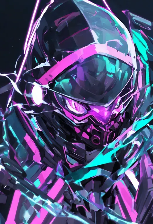 masterpiece, best quality, general, neon lights, 1girl, solo, simple background — by k3scat, made with ComfyUI