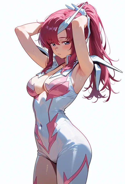 masterpiece, best quality, score_7, safe, gundam seed freedom, solo, simple background — by k3scat, made with ComfyUI