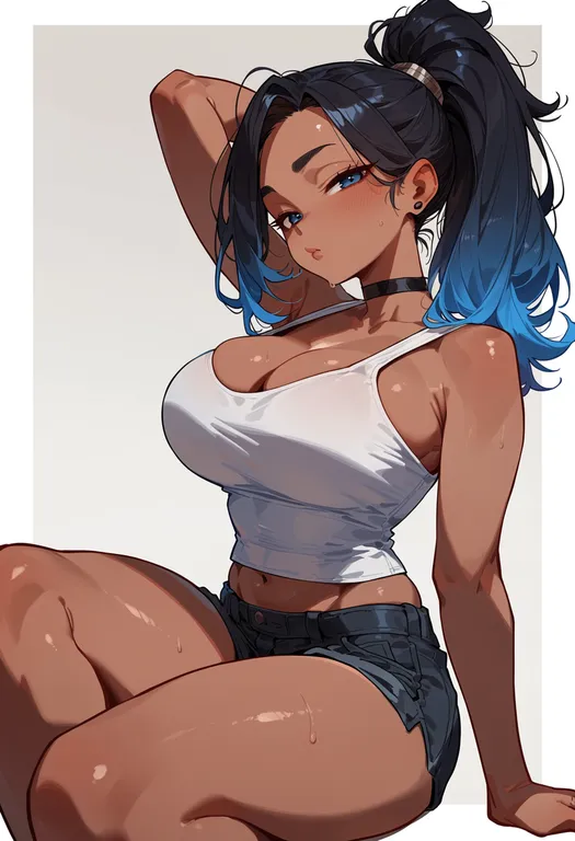 masterpiece, best quality, score_7, safe, geyser, 1girl, solo — by k3scat, made with ComfyUI