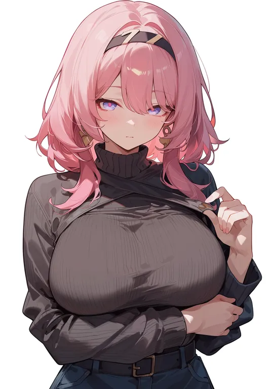 masterpiece, best quality, score_7, safe, captain (honkai impact), solo, upper body, simple background — by k3scat, made with ComfyUI