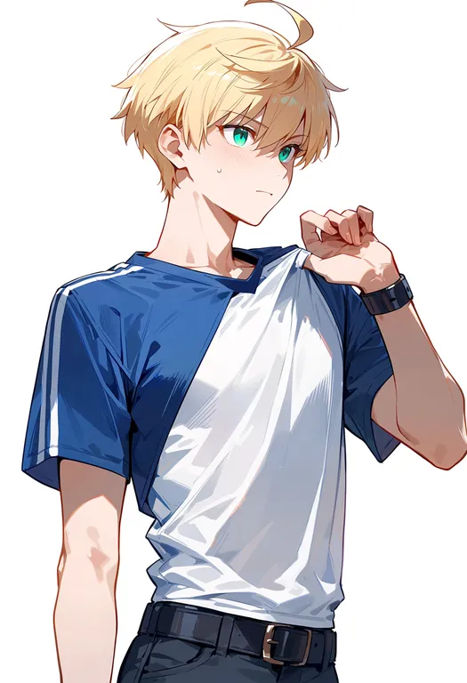 masterpiece, best quality, score_7, safe, arthur pendragon (fate), solo, upper body, simple background — by k3scat, made with ComfyUI