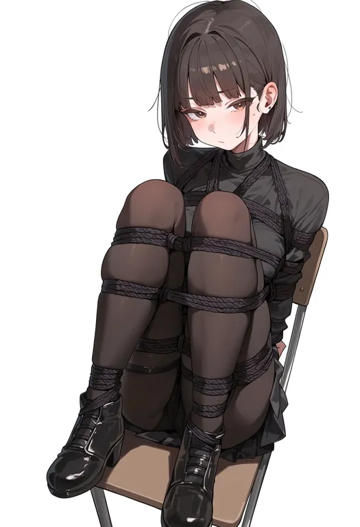 masterpiece, best quality, score_7, safe, restrained, 1girl, solo, simple background — by k3scat, made with ComfyUI