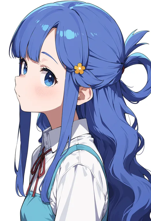 masterpiece, best quality, score_7, safe, asari nanami, solo, upper body, simple background — by k3scat, made with ComfyUI