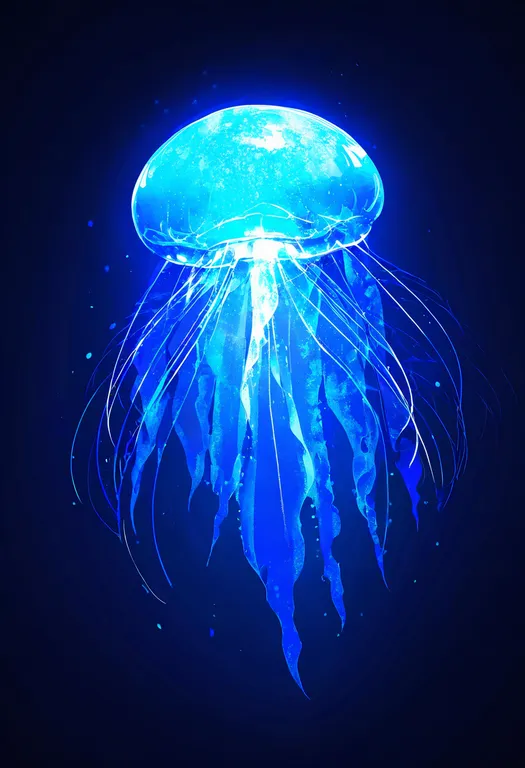 masterpiece, best quality, newest, absurdres, highres, safe, jellyfish, 1girl, solo, simple_background — by k3scat, made with ComfyUI