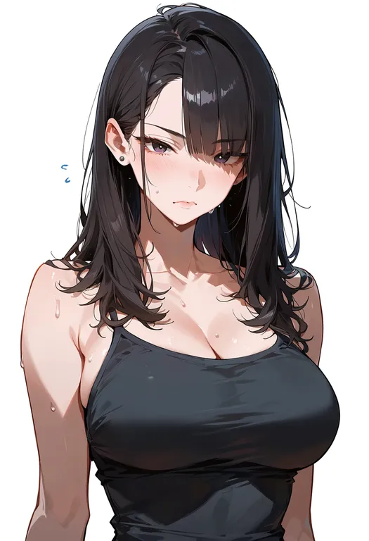 masterpiece, best quality, score_7, safe, gyouza no manshuu, solo, upper body, simple background — by k3scat, made with ComfyUI