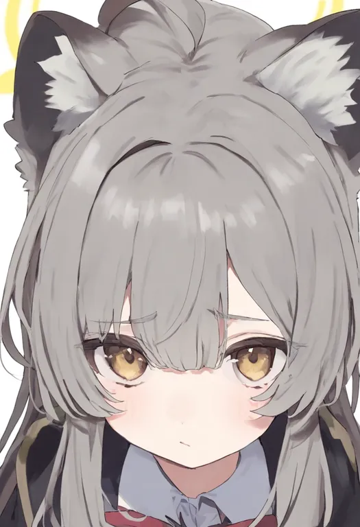 masterpiece, best quality, general, raised eyebrows, 1girl, solo, portrait, simple background — by k3scat, made with ComfyUI