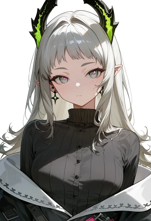 masterpiece, best quality, score_7, safe, irene (arknights), arknights, solo, upper body, simple background — by k3scat, made with ComfyUI