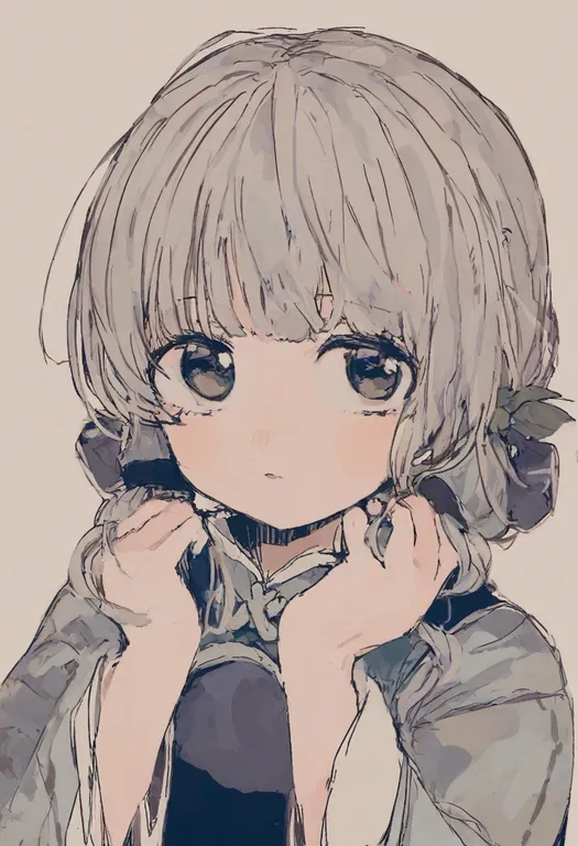 masterpiece, best quality, general, traditional clothes, 1girl, solo, simple background — by k3scat, made with ComfyUI